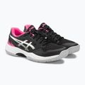 Buty do squasha damskie ASICS Gel-Court Hunter 3 W black/white 4