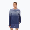 Longsleeve do biegania męski ASICS Seamless thunder blue/denim blue