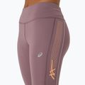 Legginsy do biegania damskie ASICS Icon dusty mauve / faded orange 5