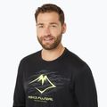 Longsleeve do biegania męski ASICS Fujitrail Logo black/graphic grey/safety yellow 4