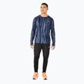 Longsleeve do biegania męski ASICS Road All Over Print blue expanse/midnight 2