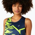 Koszulka do biegania damska ASICS Light Graphic Tank french blue/safety yellow 4
