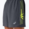 Spodenki do biegania męskie ASICS Icon performance carrier grey / safety yellow 5