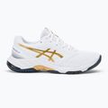 Buty męskie ASICS Netburner Ballistic FF 3 white/ pure gold 2