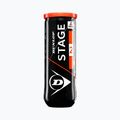 Piłki tenisowe dziecięce Dunlop Stage 2 3 szt. pomarańczowo-żółte 601339 2