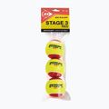Piłki tenisowe dziecięce Dunlop Stage 3 3 szt. czerwono-żółte 601340