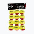 Piłki tenisowe dziecięce Dunlop Stage 3 12 szt. czerwono-żółte 601344