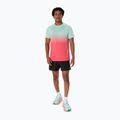 Koszulka do biegania męska ASICS Seamless performance coral reef/oasis green 2