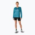 Longsleeve do biegania damski ASICS Fujitrail Logo atlantis blue 2