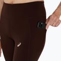 Legginsy do biegania damskie ASICS Nagino Run Adjustable Tight coffee 5