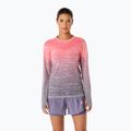 Longsleeve do biegania damski ASICS Seamless coral reef/greyish purple