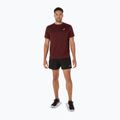 Koszulka do biegania męska ASICS Core dark red planet 2