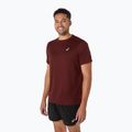 Koszulka do biegania męska ASICS Core dark red planet 4