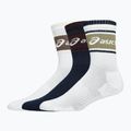 Skarpety ASICS Logo Crew 3 pary midnight/dark red planet/lemongrass 2