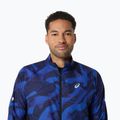 Kurtka do biegania męska ASICS Road Lite-Show Packable performance black/dark cobalt 5