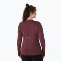 Longsleeve do biegania damski ASICS Road Seamless LS dark currant/port royal 2