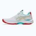 Buty do siatkówki damskie ASICS Netburner Ballistic FF 4 white/sea glass 2