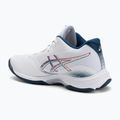 Buty męskie ASICS Netburner Ballistic FF 4 white/mako blue 3