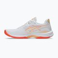 Buty do siatkówki damskie ASICS Netburner Ballistic FF 4 white/vivid coral 2
