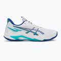 Buty męskie ASICS Netburner Ballistic FF 4 white/asics blue 2