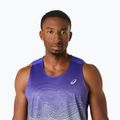 Koszulka do biegania męska ASICS Road Fade Singlet cobalt burst/illuminate green 5