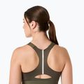 Biustonosz treningowy ASICS Road Combination Zip dark olive 6