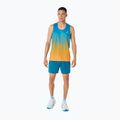Koszulka do biegania męska ASICS Road Fade Singlet aegean blue/yamabuki 2
