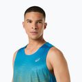 Koszulka do biegania męska ASICS Road Fade Singlet aegean blue/yamabuki 5