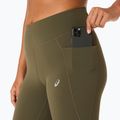 Legginsy do biegania damskie ASICS Nagino Run Adjustable Tight dark olive 5