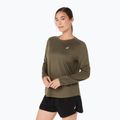 Longsleeve do biegania damski ASICS Core Top dark olive 4