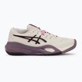 Buty do tenisa damskie ASICS Gel-Resolution X soft oat/dark aubergine 2