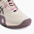 Buty do tenisa damskie ASICS Gel-Resolution X Clay soft oat/dark aubergine 7