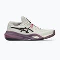 Buty do tenisa damskie ASICS Gel-Resolution X Clay soft oat/dark aubergine