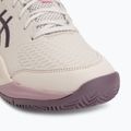 Buty do tenisa dziecięce ASICS Gel-Resolution X GS Clay soft oat/dark aubergine 7