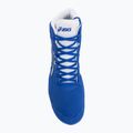 Buty zapaśnicze ASICS Snapdown 4 neon blue/white 5