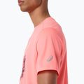 Koszulka do biegania męska Asics Fujitrail Logo Ss Top Sun Coral 6
