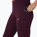 Legginsy do biegania damskie ASICS Nagino Run dark aubergine 7