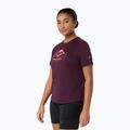 Koszulka do biegania damska Asics Fujitrail Logo Ss Top Dark Aubergine 4