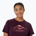 Koszulka do biegania damska Asics Fujitrail Logo Ss Top Dark Aubergine 5