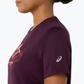 Koszulka do biegania damska Asics Fujitrail Logo Ss Top Dark Aubergine 7