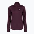 Longsleeve do biegania damski ASICS Core 1/2 Zip Winter Top dark aubergine