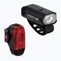 Zestaw lampek rowerowych Lezyne Mini Drive 400XL / KTV Drive+ Pair black/black