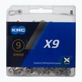Łańcuch rowerowy KMC X9 x122 silver/grey