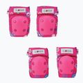 Zestaw ochraniaczy dziecięcych Globber Toddler deep pink/flowers