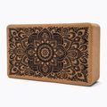 Kostka do jogi Yoga Design Lab Cork Yoga mandala black 3