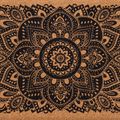 Kostka do jogi Yoga Design Lab Cork Yoga mandala black 6
