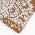 Mata do jogi Yoga Design Lab Cork 3.5 mm mandala white 3
