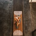 Mata do jogi Yoga Design Lab Cork 3.5 mm mandala white 8