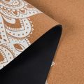 Mata do jogi Yoga Design Lab Cork 5.5 mm mandala white 4