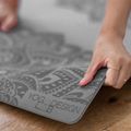 Mata do jogi Yoga Design Lab Flow Pure 6 mm mandala charcoal 8